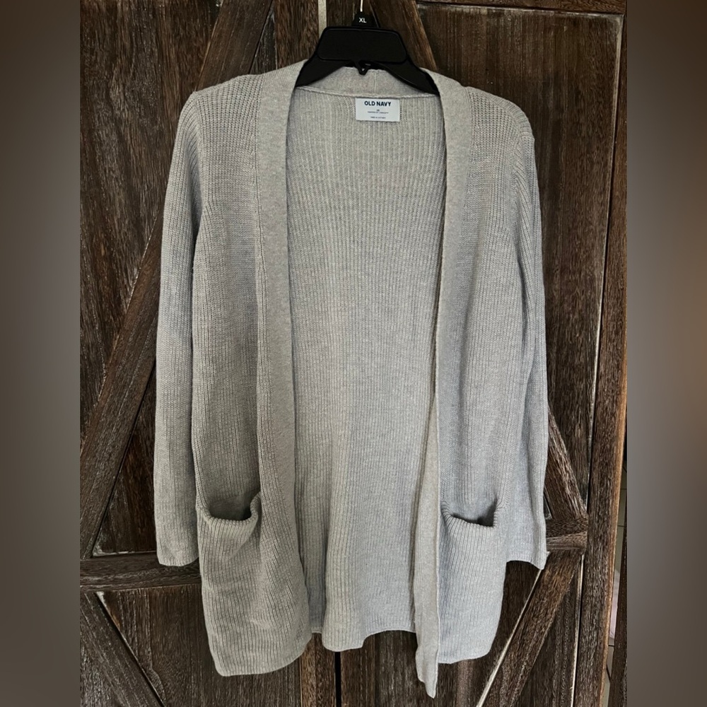 Old Navy Women's Light Gray Cardigan